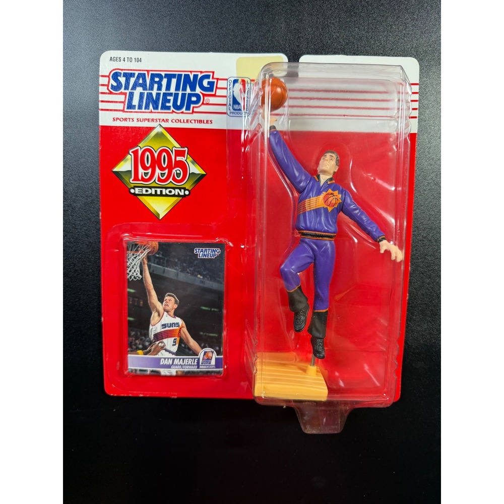 1995 Starting Lineup Dan Majerle Phoenix Suns NBA Figure Trading Card Kenner